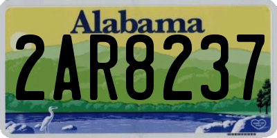 AL license plate 2AR8237