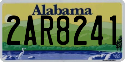 AL license plate 2AR8241