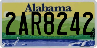 AL license plate 2AR8242