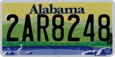 AL license plate 2AR8248