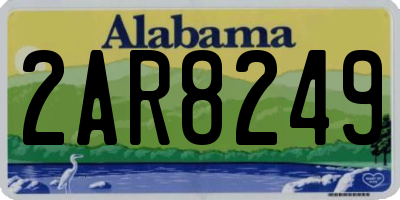 AL license plate 2AR8249
