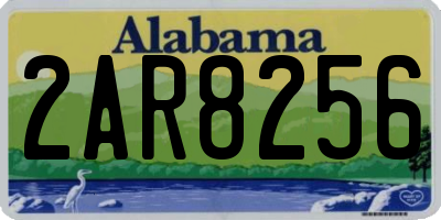 AL license plate 2AR8256