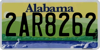 AL license plate 2AR8262