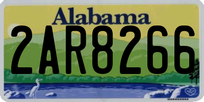 AL license plate 2AR8266