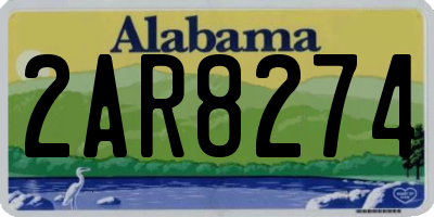 AL license plate 2AR8274