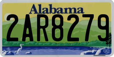 AL license plate 2AR8279