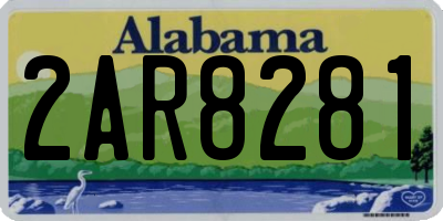 AL license plate 2AR8281