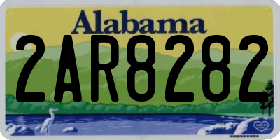 AL license plate 2AR8282