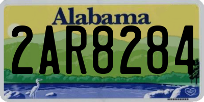AL license plate 2AR8284