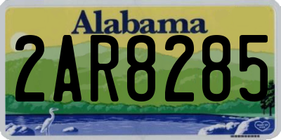 AL license plate 2AR8285