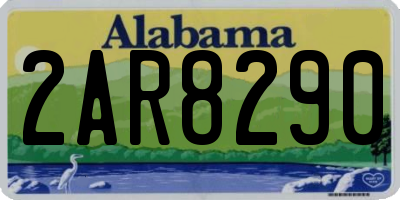 AL license plate 2AR8290