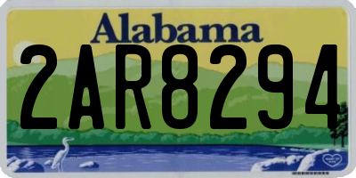 AL license plate 2AR8294