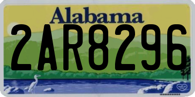 AL license plate 2AR8296