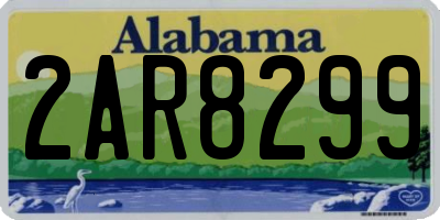 AL license plate 2AR8299