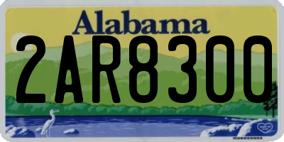 AL license plate 2AR8300