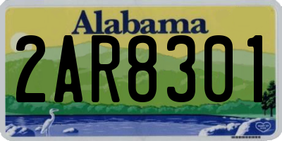 AL license plate 2AR8301