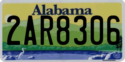 AL license plate 2AR8306