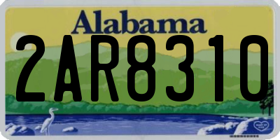 AL license plate 2AR8310