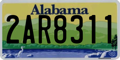 AL license plate 2AR8311