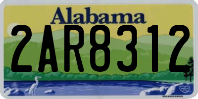 AL license plate 2AR8312