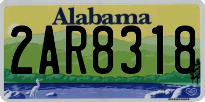 AL license plate 2AR8318