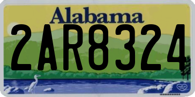 AL license plate 2AR8324