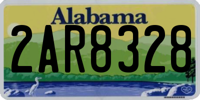 AL license plate 2AR8328