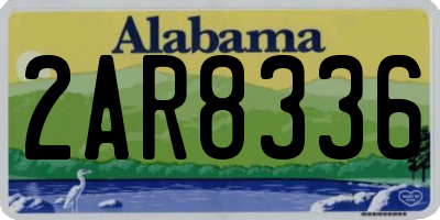 AL license plate 2AR8336