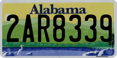 AL license plate 2AR8339