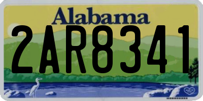 AL license plate 2AR8341