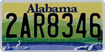 AL license plate 2AR8346