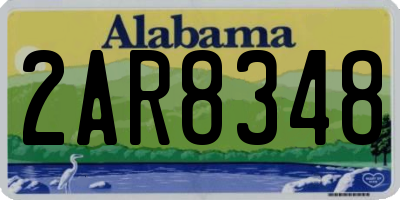 AL license plate 2AR8348