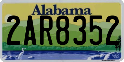 AL license plate 2AR8352