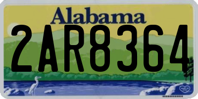AL license plate 2AR8364