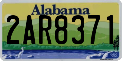 AL license plate 2AR8371