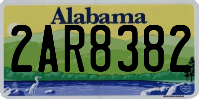 AL license plate 2AR8382
