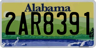 AL license plate 2AR8391