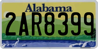 AL license plate 2AR8399