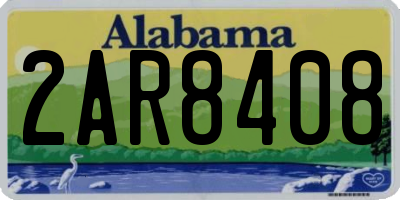 AL license plate 2AR8408