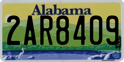 AL license plate 2AR8409