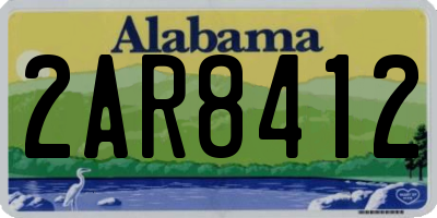 AL license plate 2AR8412