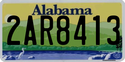 AL license plate 2AR8413