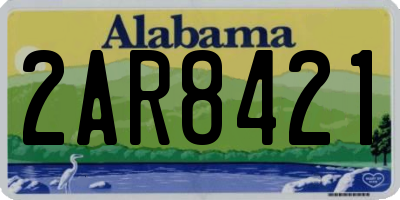 AL license plate 2AR8421