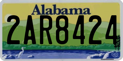 AL license plate 2AR8424