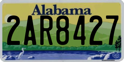 AL license plate 2AR8427