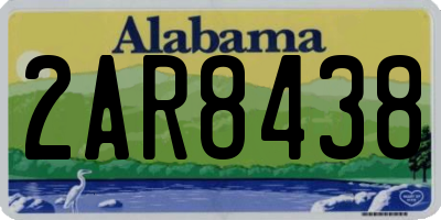 AL license plate 2AR8438