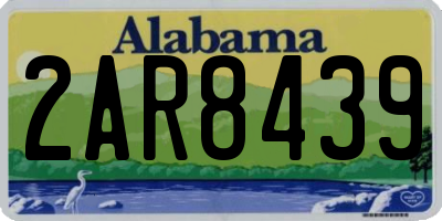 AL license plate 2AR8439