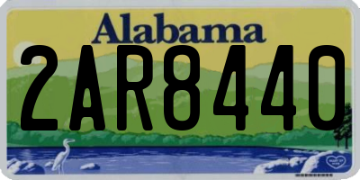 AL license plate 2AR8440