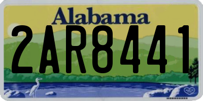 AL license plate 2AR8441