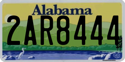 AL license plate 2AR8444